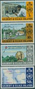 Gilbert & Ellice Islands 1973 SG223-226 IMO WMO set MLH