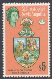 Kitts-Nevis Scott 160 - SG144, 1963 Elizabeth II $5MH*