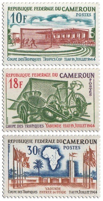 CAMEROUN - 1964 - Sports - Perf 3v  - Mint Never Hinged