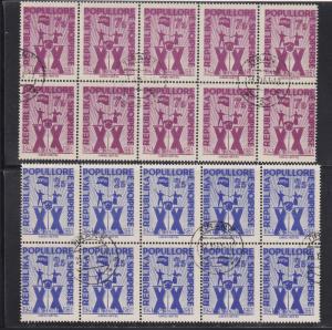 Albania # 602-603, Workers Party Anniversary, Used Wholesale lot of ten, 10%