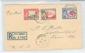 Dominica 98/100/101a 1938 Royalty/King George VI