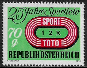 Austria #1007 MNH Stamp - Sports Pool Emblem