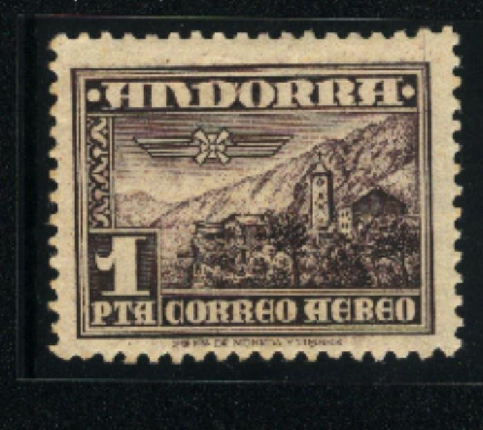 Andorra-Spanish Administration #C1   Mint NH VF 1951  PD