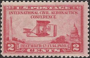 # 649 MNH - SCV-1.75 - Carmine Rose Aeronautics Conference