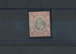 1903 HONG KONG - SG 71 - dull green and magenta, MLH*