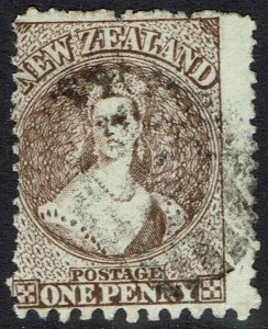 NEW ZEALAND 1871 QV CHALON 1D WMK STAR COMPOUND PERF 12.5 AND 10 USED 