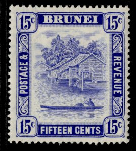 BRUNEI GVI SG86, 15c ultramarine, M MINT.