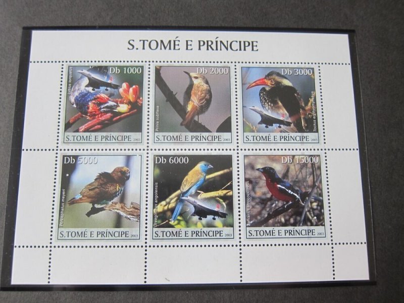 St. Thomas & Prince Islands 2003 Sc 1483-4 Bird set MNH