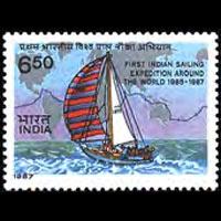 INDIA 1987 - Scott# 1141 Yacht Trishna Set of 1 LH