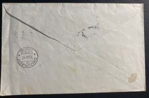 1943 Vaduz Liechtenstein First Day Cover FDC To Ziehlschlacht Switzerland