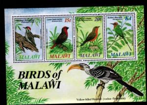 Malawi 473a Mint NH Souvenir Sheet Birds!