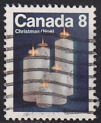 Canada 607 Christmas Candles 1972