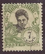 Indo-China  Scott  104  Used