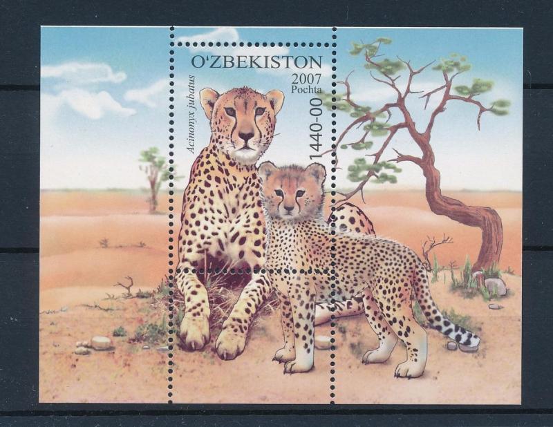 [40028] Uzbekistan 2007 Wild Animals Mammals Leopards MNH Sheet