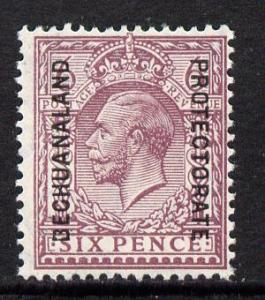 Bechuanaland 1925-27 KG5 overprint on Great Britain 6d un...