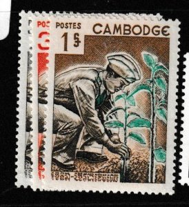 Cambodia SG 160-2 MNH (3gis)