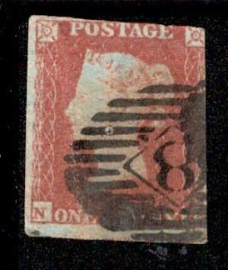 Great Britain #3 London Inland Cancel Lettered NB USD16.00