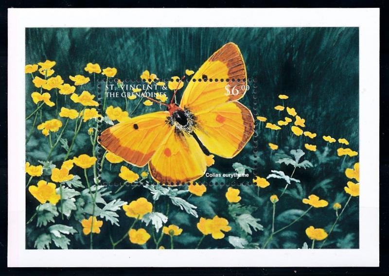 [75551] St. Vincent & Gren. 1998 Butterflies Papillons Souvenir Sheet MNH