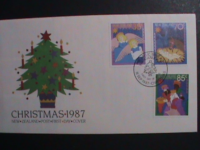 NEW ZEALAND -1987 SC# 880-2  CHRISTMAS CARLOS MINT FDC  WE SHIP TO WORLD WIDE