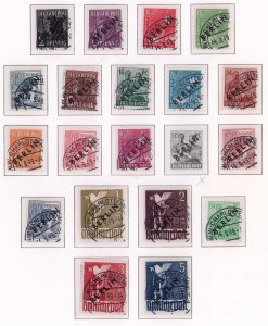 Germany Berlin used stamps Scott #9N1-9N20 Catalog Value $2288.00 RRRR!!!