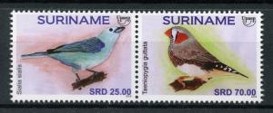 Suriname 2018 MNH UPAEP Pets Birds Finches 2v Set Stamps