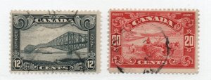 Canada - Unitrade# 156 & 157 Used        -         Lot 1123126