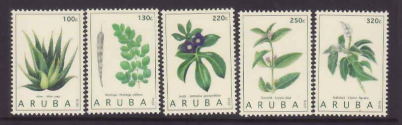 Aruba-Sc#497-500- id5-unused NH set-Sports-Olympics-Rio de Janeiro-2016-