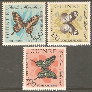 GUINEA Sc# C47 - C49 MNH FVF Set of 3 Butterflies