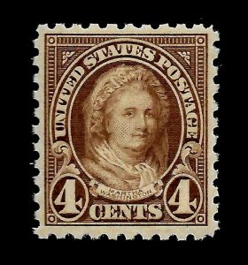 US Sc# 585  - 4 cent  Martha Washington Mint NH - VF - Pristine - GEM