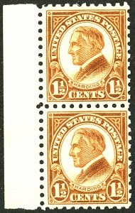 U.S. #582 MINT PAIR OG NH