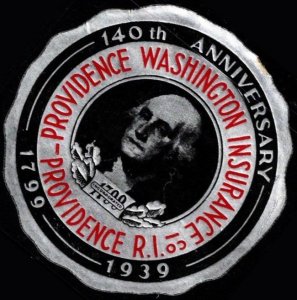 1939 US Company Seal 140th Anniversary Providence Washington Insurance