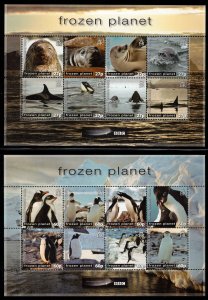 BRITISH ANTARCTIC 2011 Frozen Planet, Scott 428-29, SG 551a, 559a; MNH