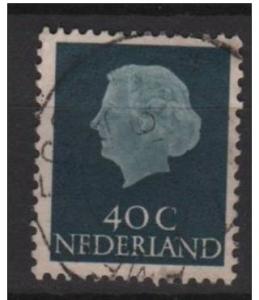 Netherlands 1953  Scott 352 used - 40c, Queen Juliana 