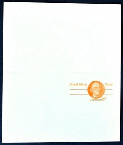 1973 US Sc. #UY24 mint 8 cent postal reply card, unfolded, very good shape