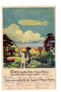 Germany OFFICIAL ZEPPELIN Eckener Spending Liegnitz Train 374 Cancel Postcard 2E