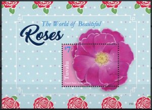 Tuvalu 2021 MNH Flowers Stamps World of Beautiful Roses French Rose Nature 1v SS