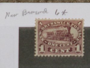 CANADA, NEW BRUNSWICK, SCOTT# 6, MINT HINGED