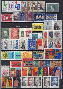 Liechtenstein 1963-1974 Collection of Sets + 1 Souvenir Sheet All MNH CV$130