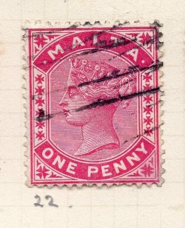 Malta 1885 Early Issue Fine Used 1d. 259496