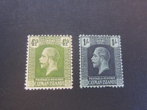 Cayman Islands 1921 Sc 57,59 MH