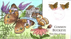 #4001 Common Buckeye Butterfly Collins FDC