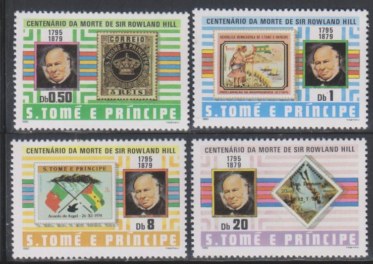 St. Thomas and Prince, Rowland Hill (SC# 573-576) MNH SET