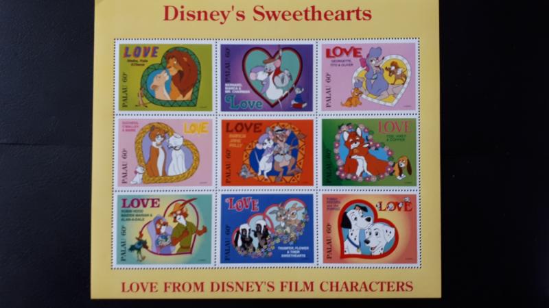 Disney - Palau 1996. - Sweethearts ** MNH full sheet