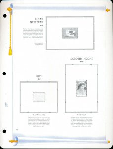 WHITE ACE 2017 US Commemorative Blocks Stamp Album Supplement SB