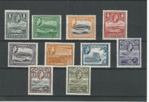 Antigua, Postage Stamp, #108//119 Mint NH, 1953-56, JFZ
