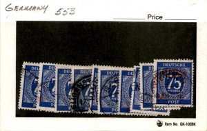 Germany, Postage Stamp, #553 Lot Used, 1946 (AC)