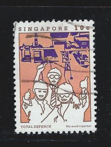 Singapore #448c Used Total Defense 