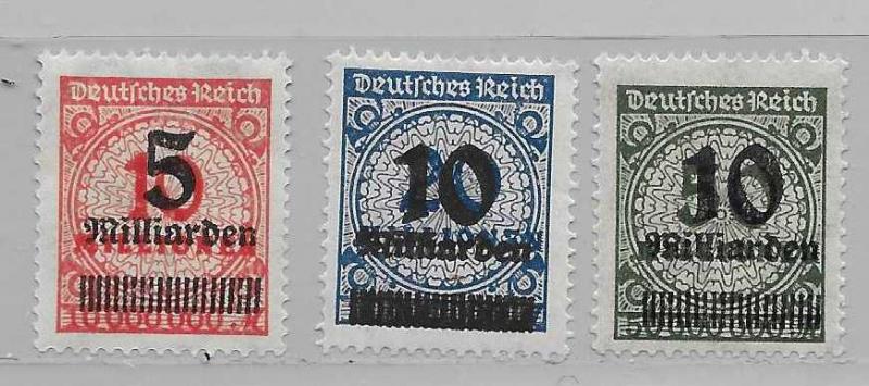 Germany 319-21 Infaltion set MH