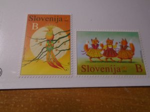 Birds  :  Snovenia  #  519-20 MNH