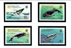 Seychelles 555-58 MNH 1984 Whales